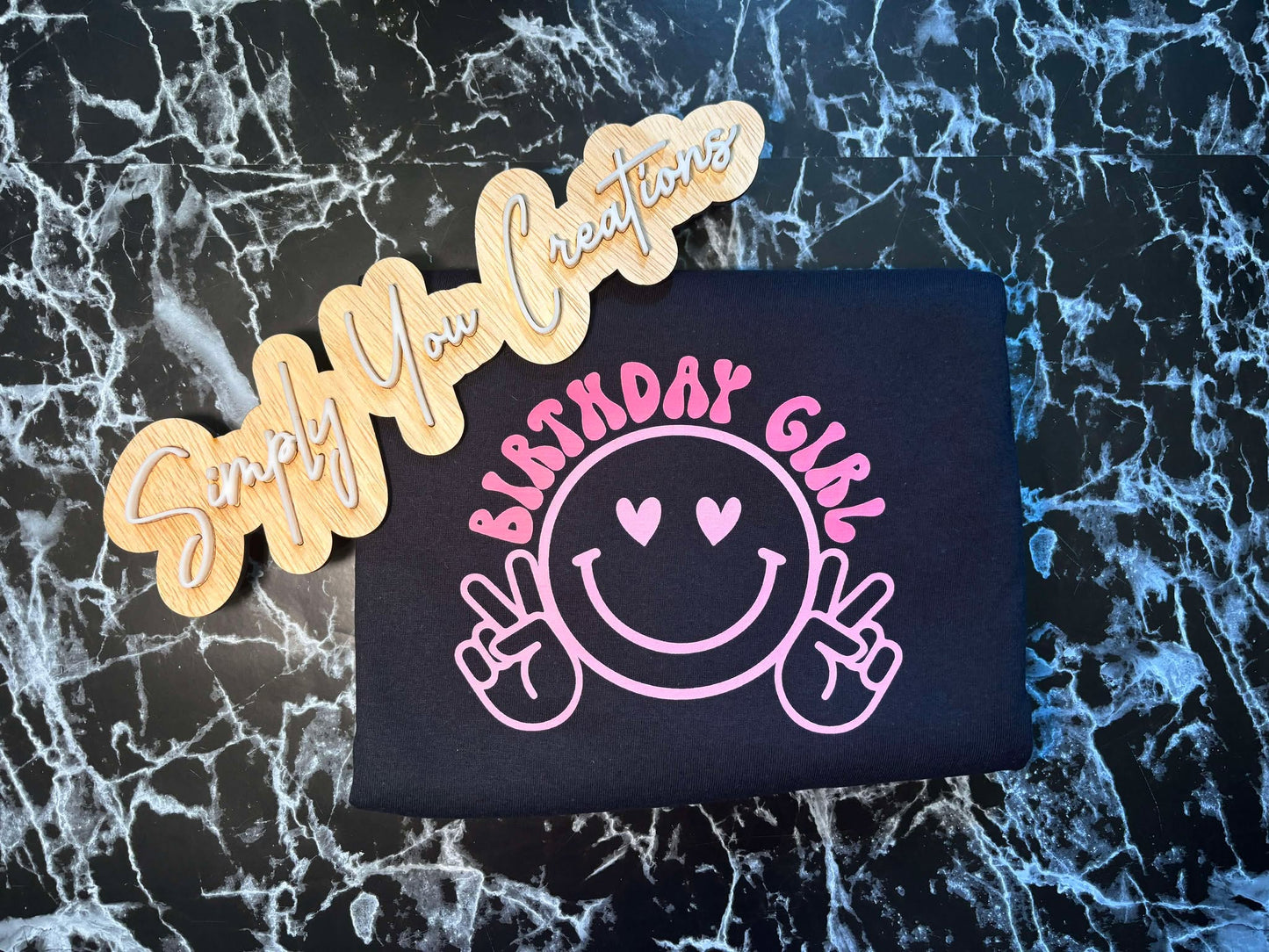 T Shirt- Birthday Girl Smiley Face