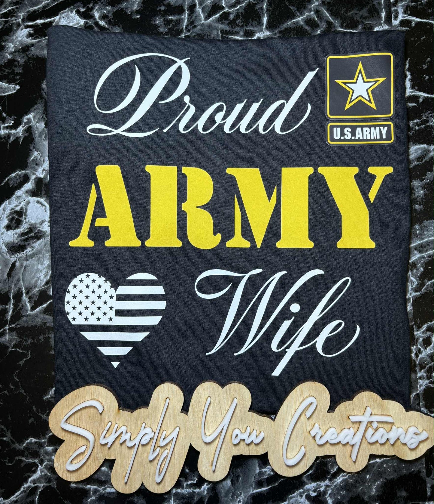 T Shirt- Proud Army Wife