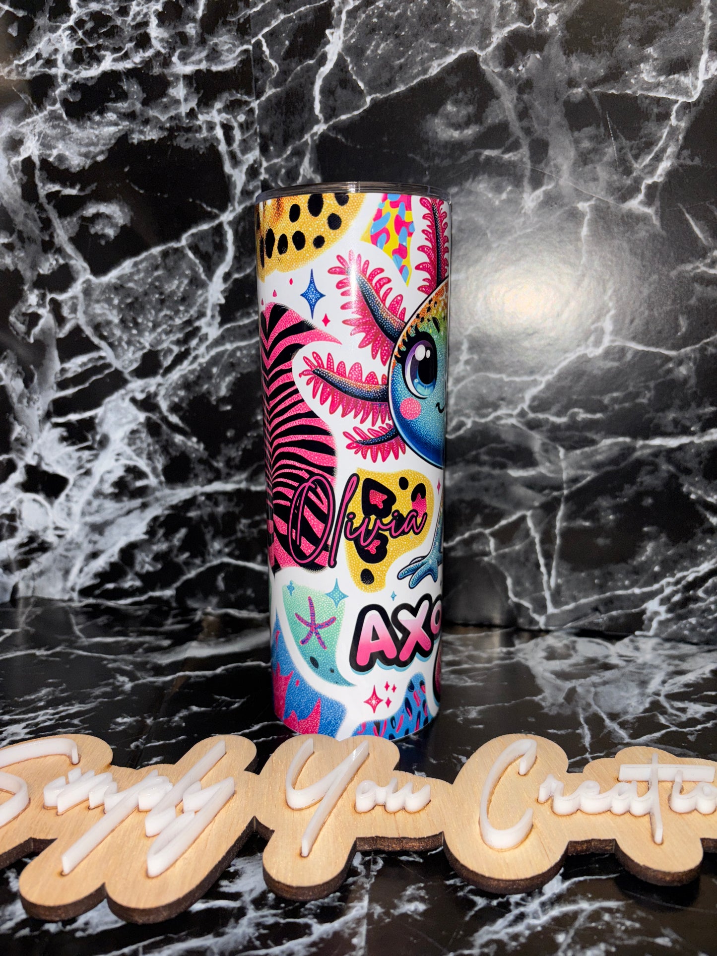 20oz Tumbler- Axolotl