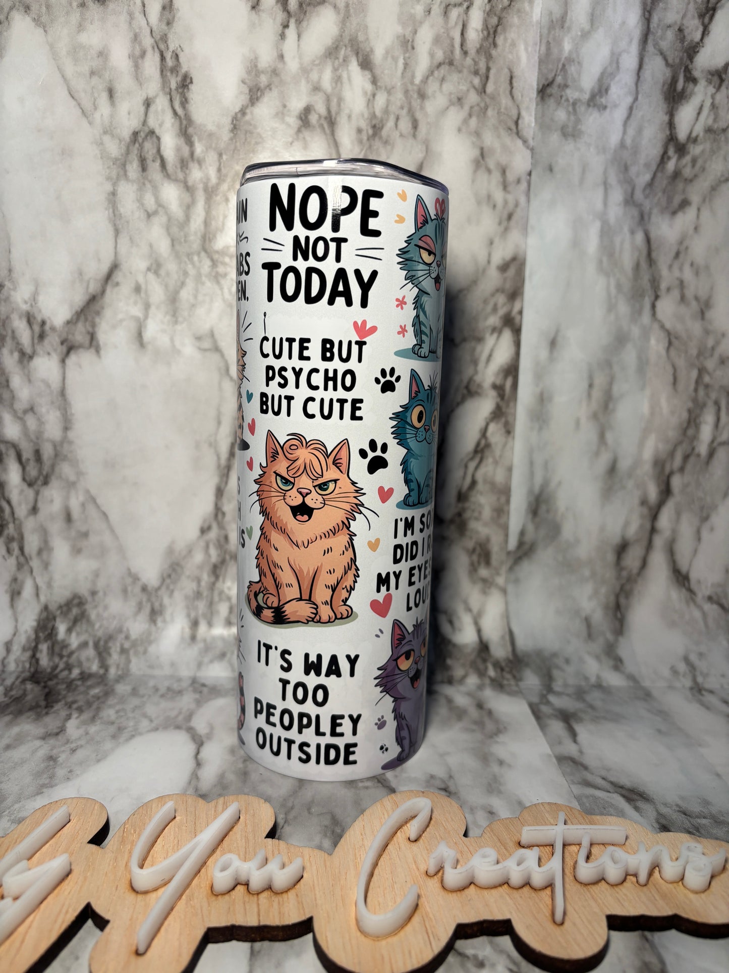 20oz Tumbler - Cats