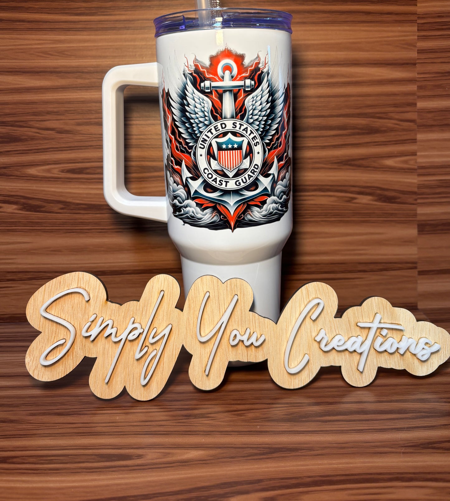 40 Oz Tumbler- US Coast Guard