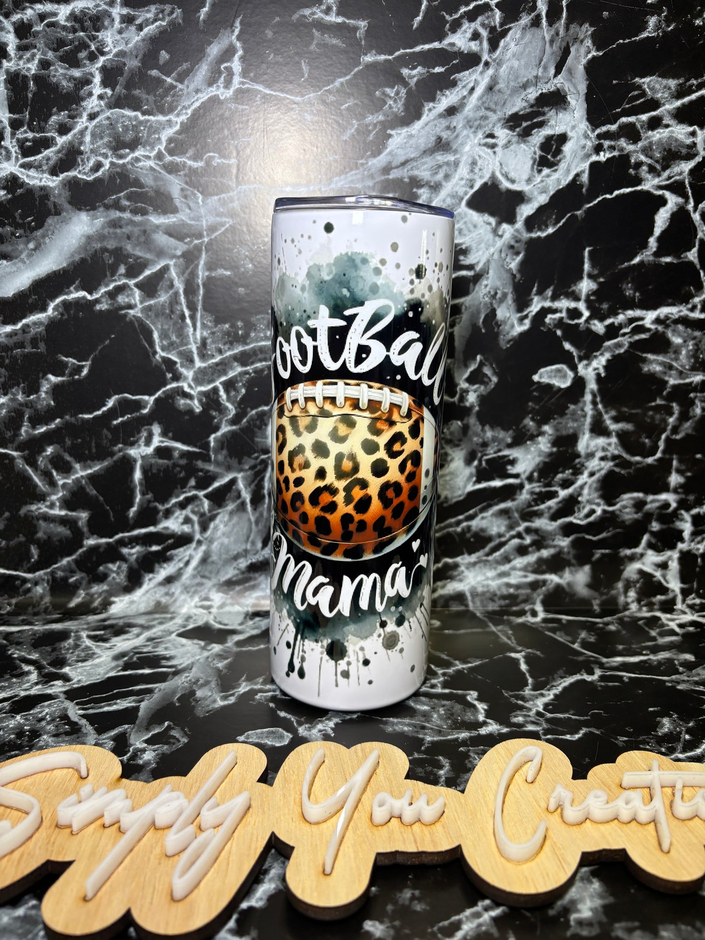 20 Oz Tumbler- Football Mama