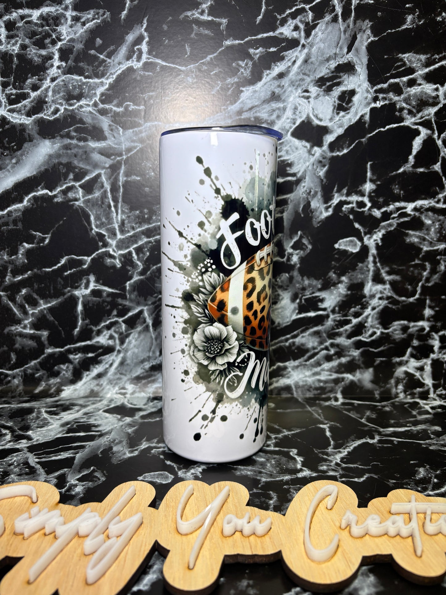 20 Oz Tumbler- Football Mama