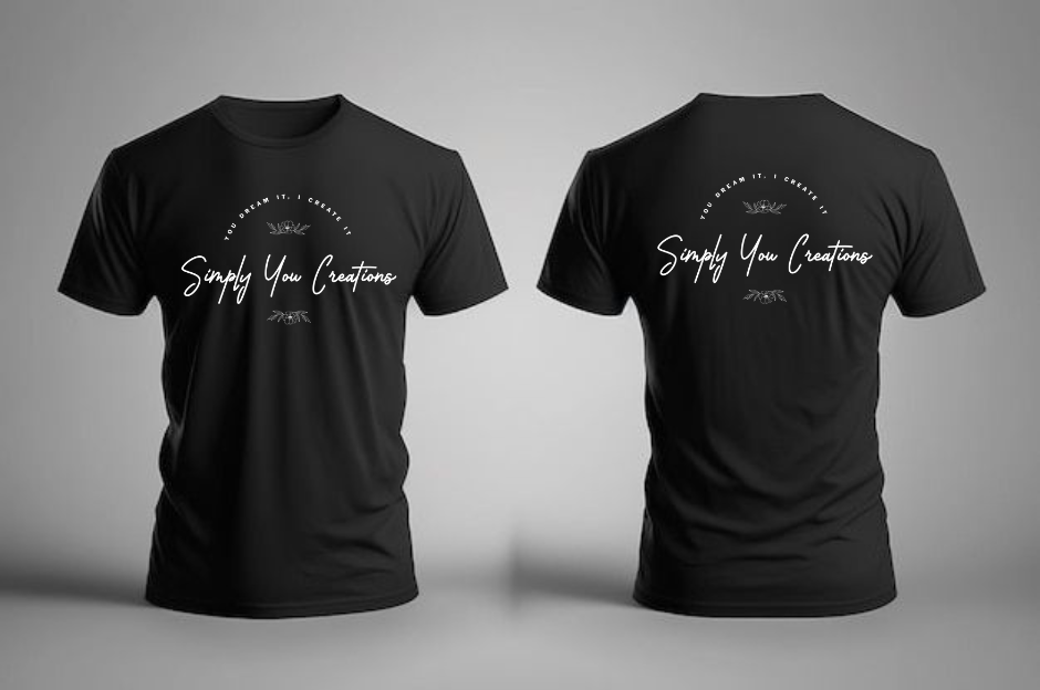 Design Your Own T Shirt - Front & Back (Adult Sizes)