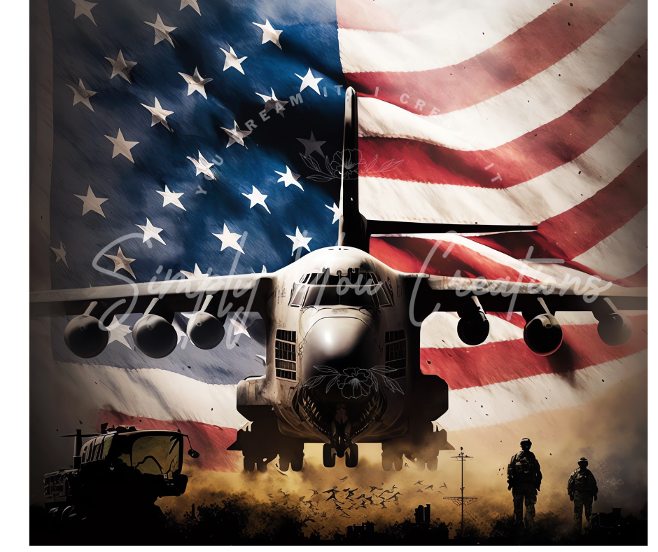 20 oz Tumbler- Air Force