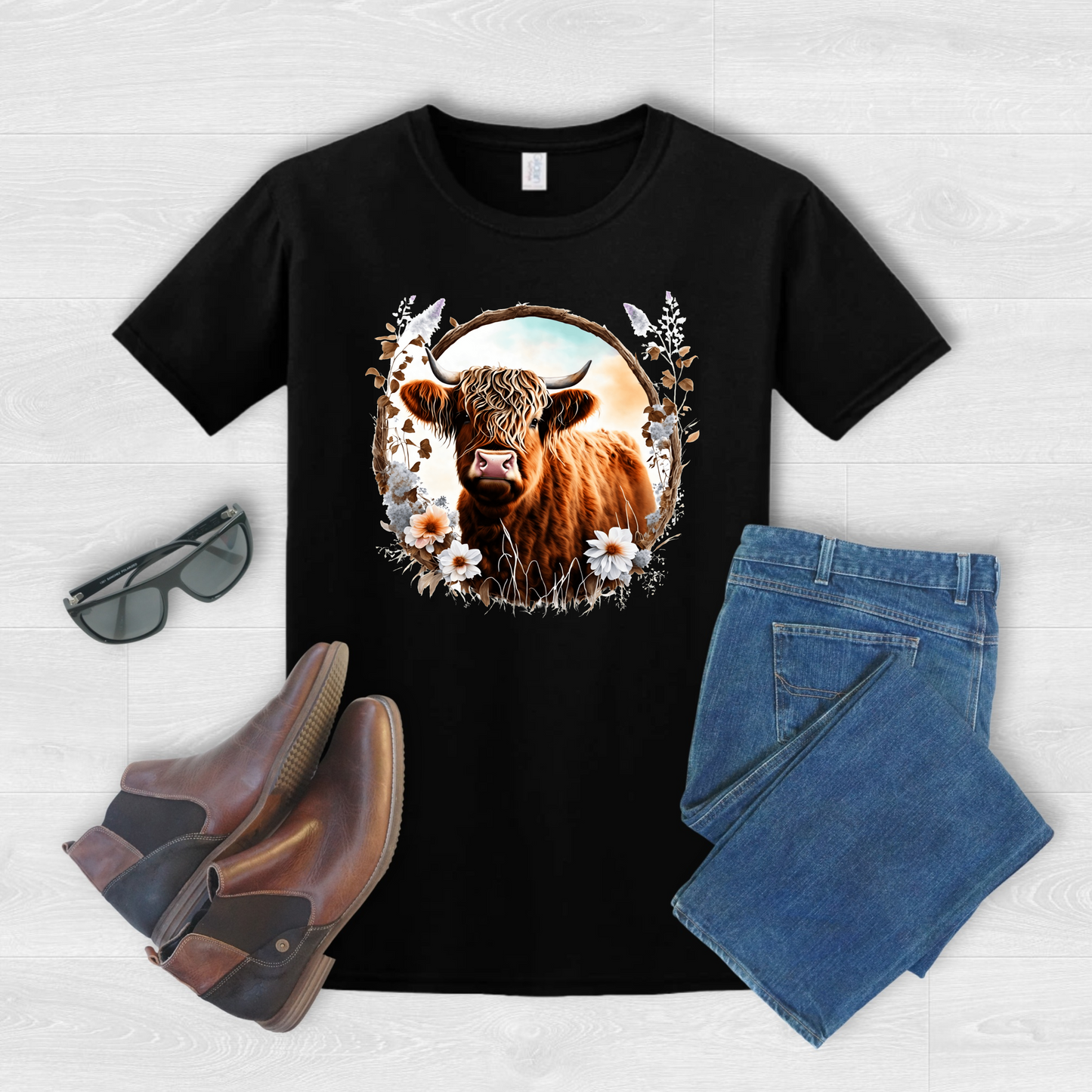 T Shirt- Highland Cow