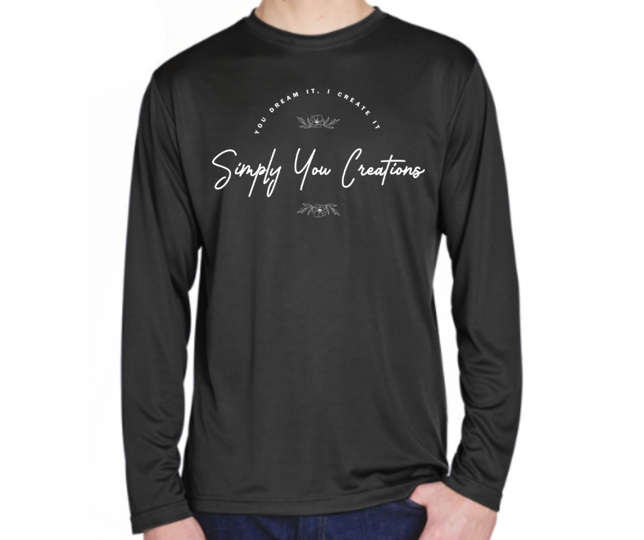 Design Your Own Dry Fit Long Sleeve - Front & Back (Adult Sizes)