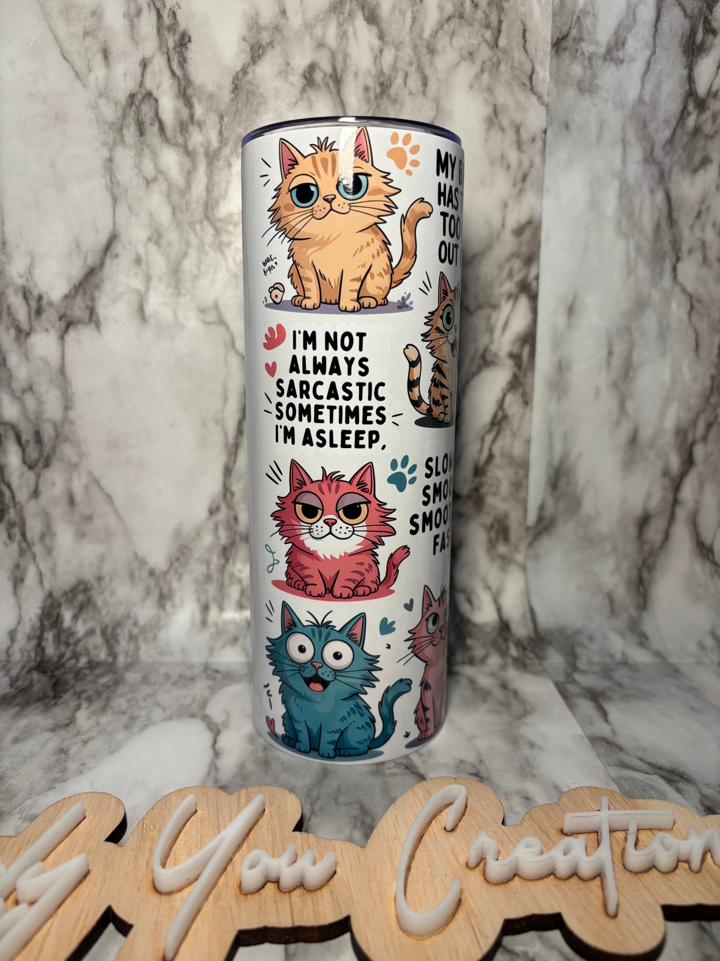 20oz Tumbler - Cats