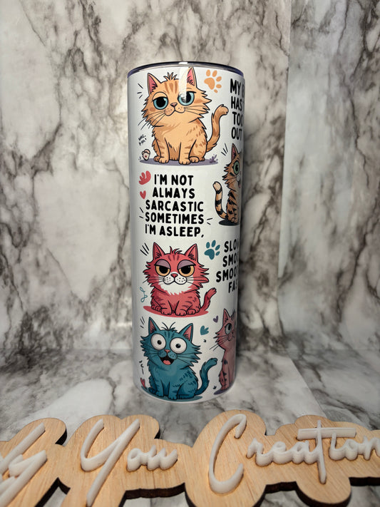 20oz Tumbler - Cats