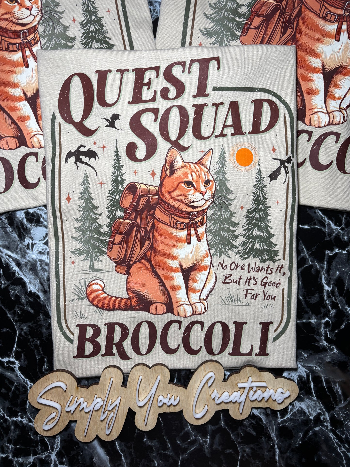 T Shirt- Quest Squad Broccoli